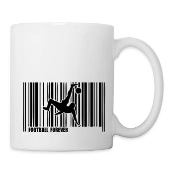 code barre football - Mug blanc - blanc - Droite