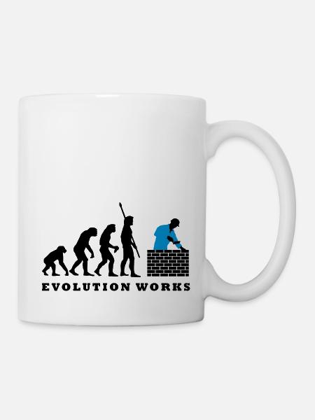 evolution_maurer_b_2c - Tasse - Weiß