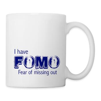I have FOMO Kryptowährung Geschenkidee Blau - Tasse - Weiß - Rechts