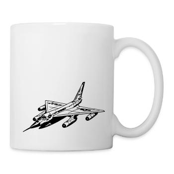 Flugzeug - Tasse - Weiß - Rechts