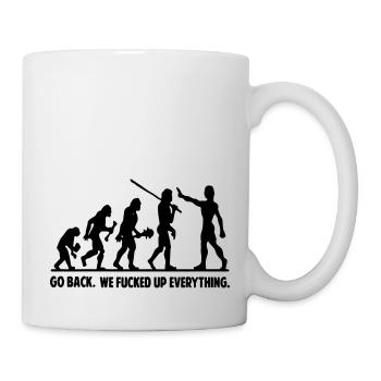 goback - Mug blanc - blanc - Droite