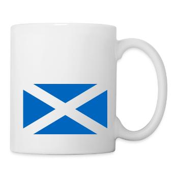 SCOTLAND FLAG round corner 400 dpi - Mug - white - Right