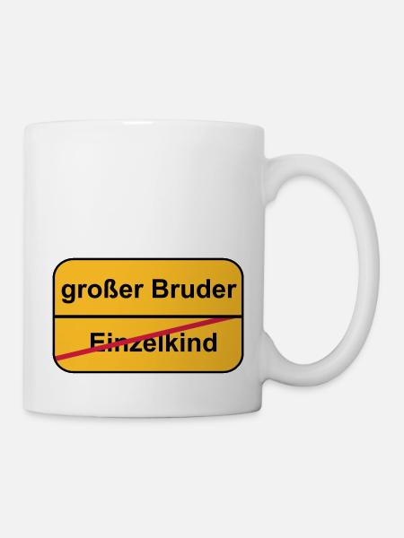 großer Bruder - Tasse - Weiß