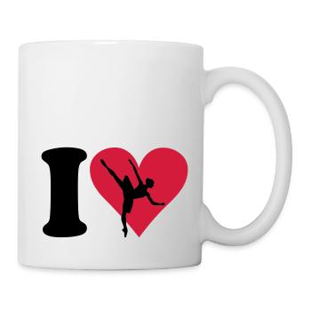 I love Ballett - Tasse - Weiß - Rechts