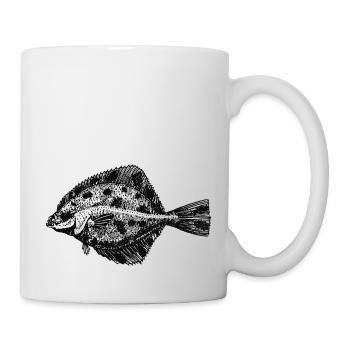 flunder-fisch-01 - Tasse - Weiß - Rechts