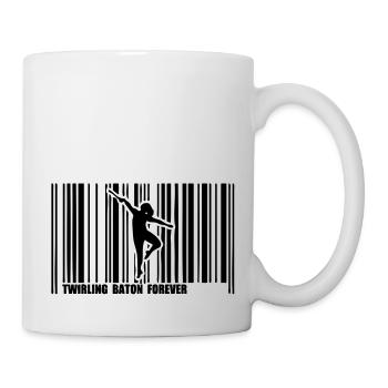 barcode dancer twirling baton1 - Mug - white - Right