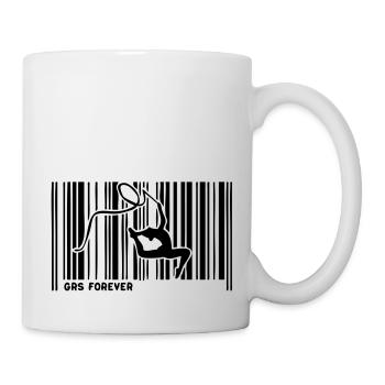 code barre grs gymnastique - Mug blanc - blanc - Droite