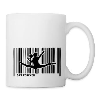 code barre grs gymnastique - Mug blanc - blanc - Droite