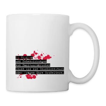 anti-nazi-shirt exit-shirt - Tasse - Weiß - Rechts