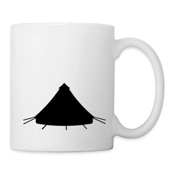 Zelt - Tasse - Weiß - Rechts