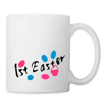 1. Ostern Ostereier txt - Tasse - Weiß - Rechts