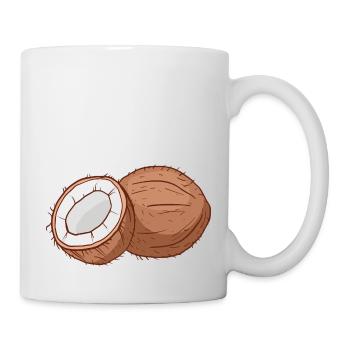 Coconut palm coconut palm coconut coconut nut - Mug - white - Right
