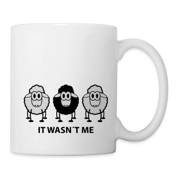 sheeps_it_wasnt_me_f2 - Mug blanc - blanc - Droite