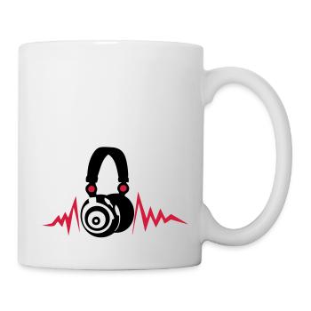 egaliseur casques dj audio music zik14 - Mug blanc - blanc - Droite