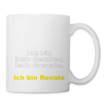 Rentner Rentnerin Granate Renate Name Spaß Shirt - Tasse - Weiß - Rechts