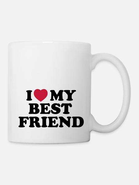 I love my best friend - Mug - white