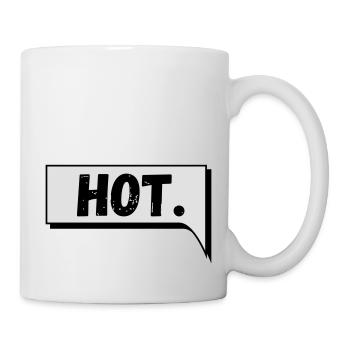Bulle de dialogue Comic Hot - Mug blanc - blanc - Droite
