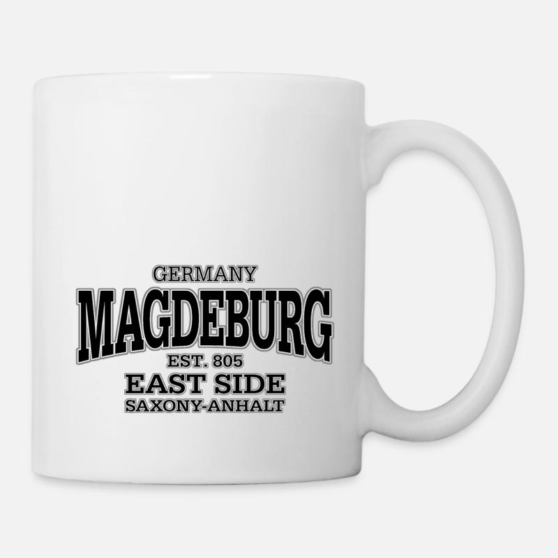 Magdeburg black - Mug - white
