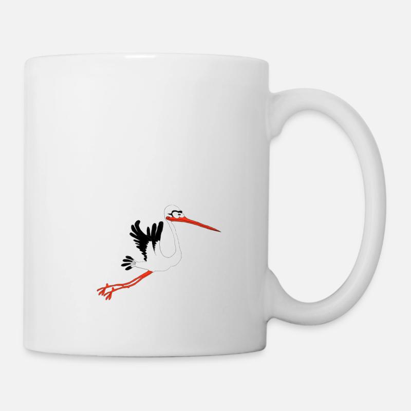 cigogne - Mug blanc - blanc