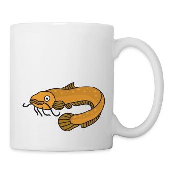Barbue de rivière européenne. - Mug blanc - blanc - Droite