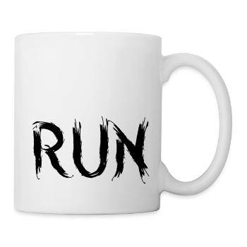 Run - Tasse - Weiß - Rechts