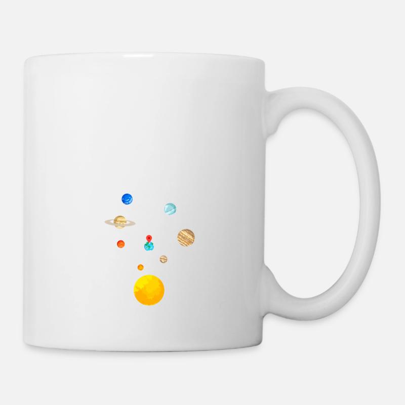 Vous êtes ici Système solaire - Mug blanc - blanc