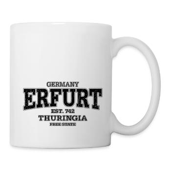 Erfurt Thüringen (black oldstyle) - Tasse - Weiß - Rechts