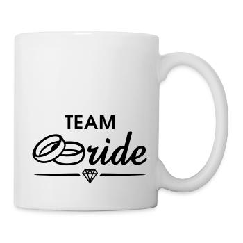 ÉQUIPE mariée diamant - Mug blanc - blanc - Droite