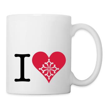 I love Occitan 2C - Mug - white - Right