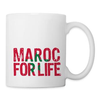 Marokko für das Leben Grunge vect - Tasse - Weiß - Rechts