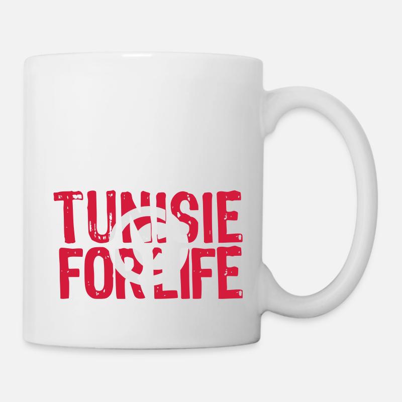 Tunisia for life grunge vect - Mug - white