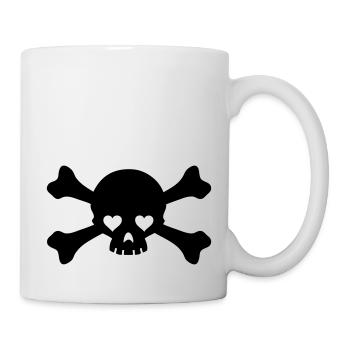 eyes skull - Mug - white - Right