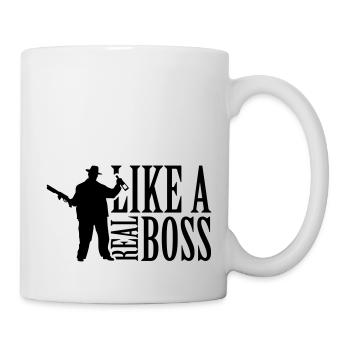 like_a_real_boss_t1 - Mug blanc - blanc - Droite