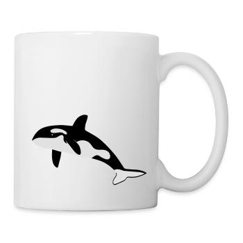 orca orka wal killer whale delfin delphin dolphin - Tasse - Weiß - Rechts