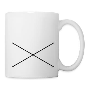 X - Tasse - Weiß - Rechts