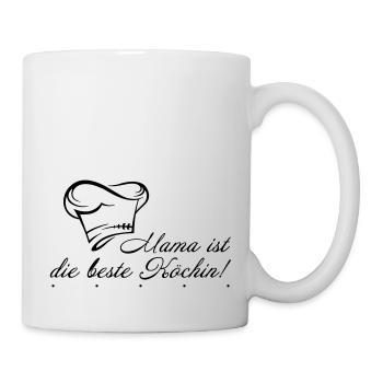 mama ist die beste köchin - Tasse - Weiß - Rechts