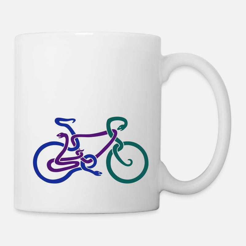 Three Snakes Bike - Tasse - Weiß