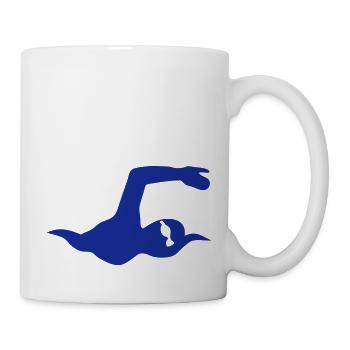 Schwimmen Tauchen Baden lunette2 - Tasse - Weiß - Rechts