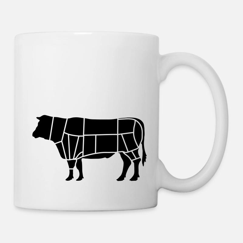 boeuf boucher_b1 - Mug blanc - blanc