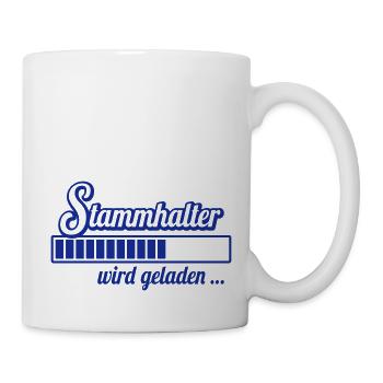 Stammhalter wird geladen ... (Schwangerschaft, 1C) - Tasse - Weiß - Rechts