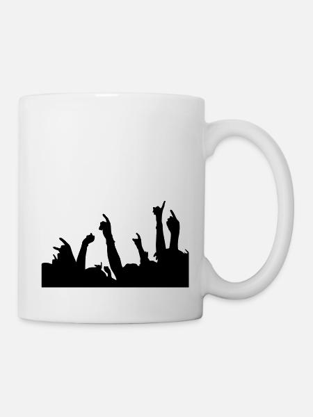 doigts métalliques - Mug blanc - blanc