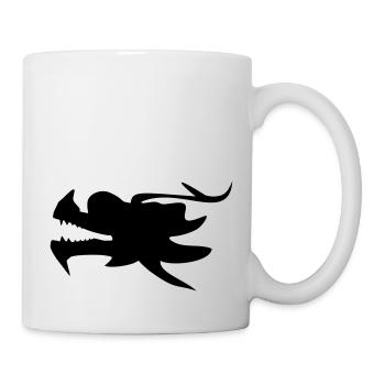 Un un dragon bateau une un dragon tête Kanu 1c - Mug blanc - blanc - Droite