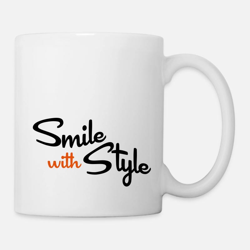 smile - Mug blanc - blanc