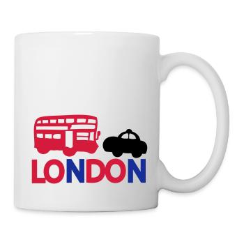 LONDON BLACK CAP& RED BUS - Mug - white - Right