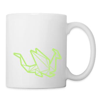 Origami: stolzer Drache - Mug blanc - blanc - Droite