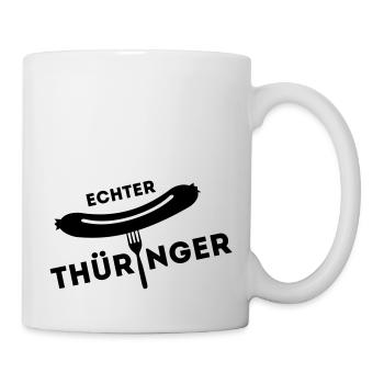 Real Thuringia - sausage fork - Mug - white - Right