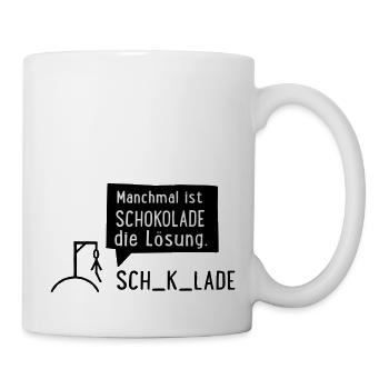 Schokolade - Tasse - Weiß - Rechts