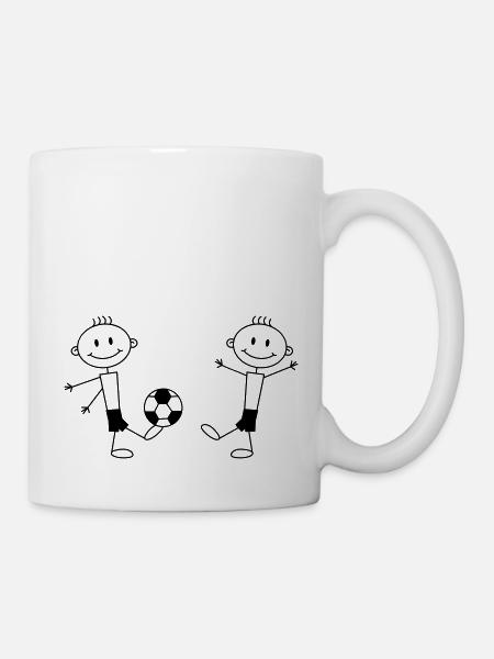 Play Soccer Boys - Tasse - Weiß