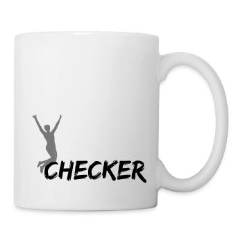 checker - Tasse - Weiß - Rechts