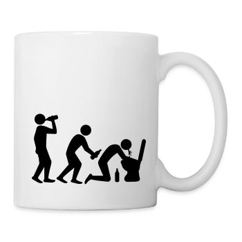 Drunken Evolution - Mug blanc - blanc - Droite